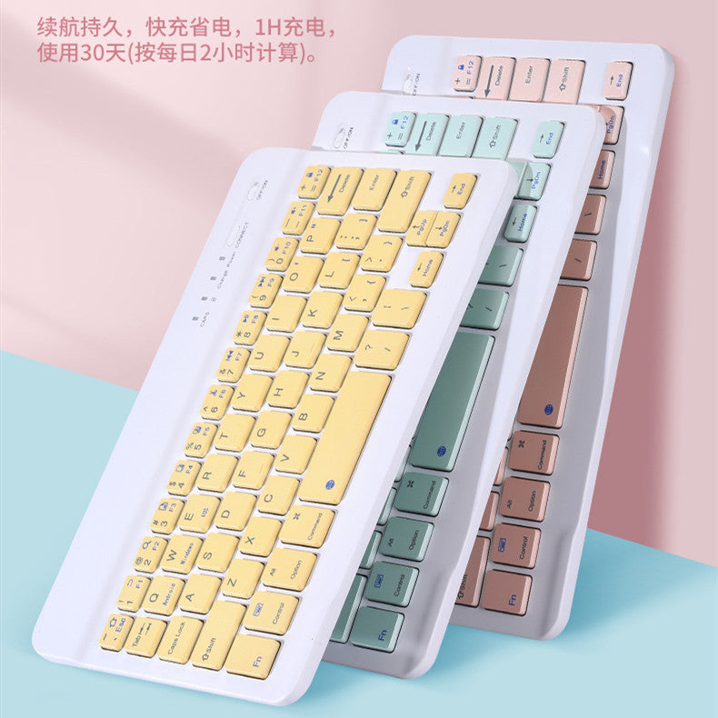 For iPad Tablet Bluetooth Keyboard Android Apple Universal Mobile Wireless Bluetooth Keyboard Mouse Set protective Accessories