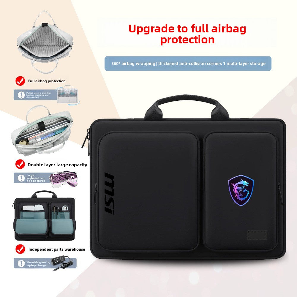 MSI Cyborg 15.6 inch, computer bag Katana GF66 Titan GP78 waterproof, notebook bag 17.3 inch, shoulder bag, protective computer bag.