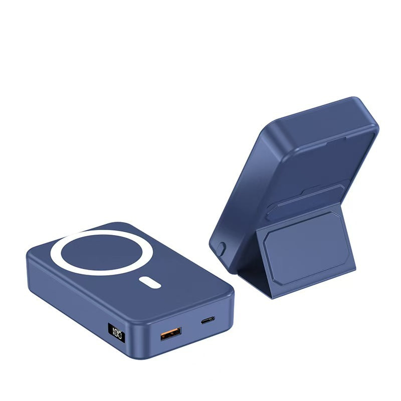 Magnetic fast charging power bank wireless with bracket mini mobile power supply