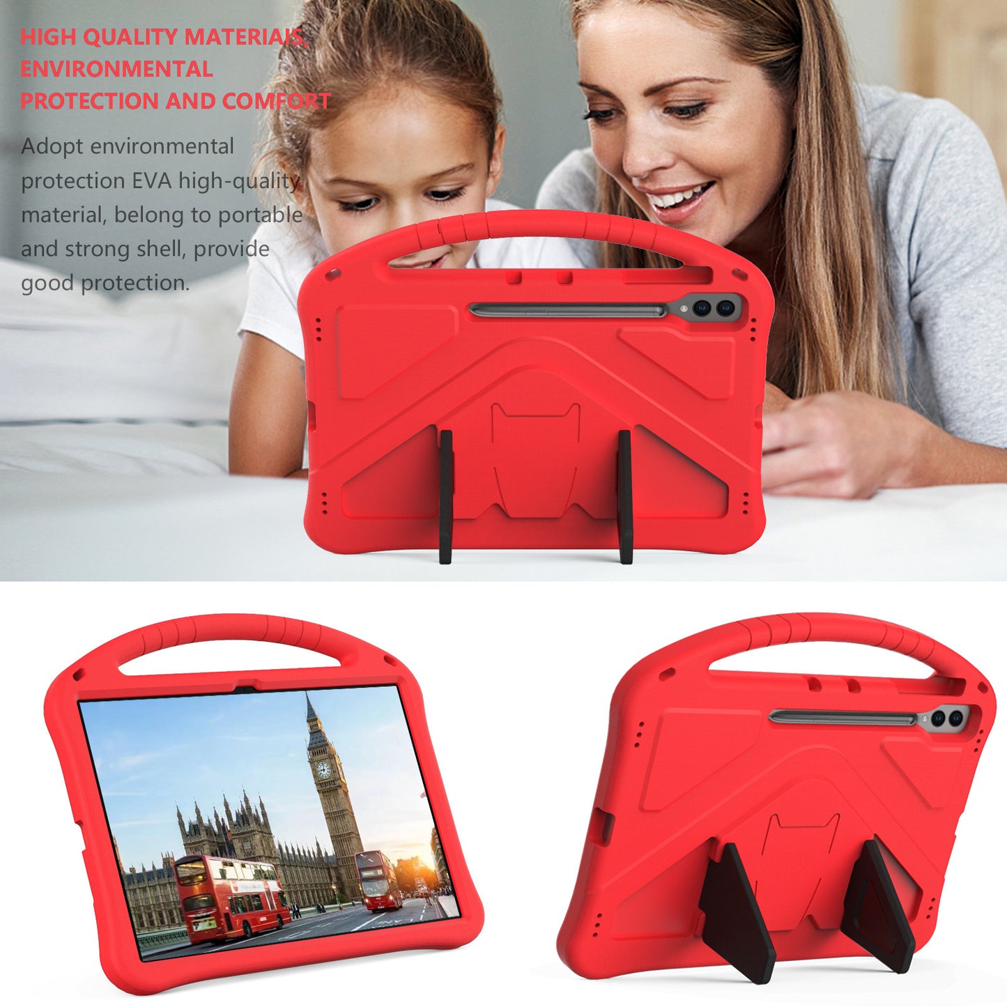 Applicable to Samsung S8 S9Ultra Tablet 14.6 inch bracket EVA children's portable anti-drop protective case protective Accessories