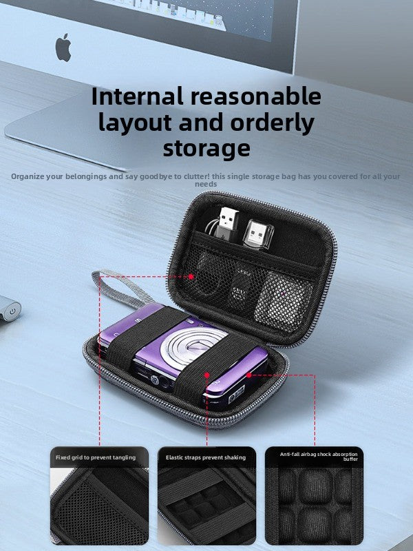 OLYSON CCD Camera Bag Small Camera Case Card Storage Box Digital Camera for Sony Canon ixus Fuji Nikon Samsung Panasonic Hard Case Drop-proof Waterproof Portable Bag Digital camera accessories