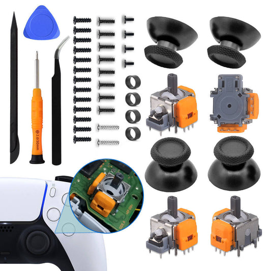 PS5 Handle Hall Rocker PS5 3D Joystick Repair Replacement Cap Gamepad Rocker Repair Kit