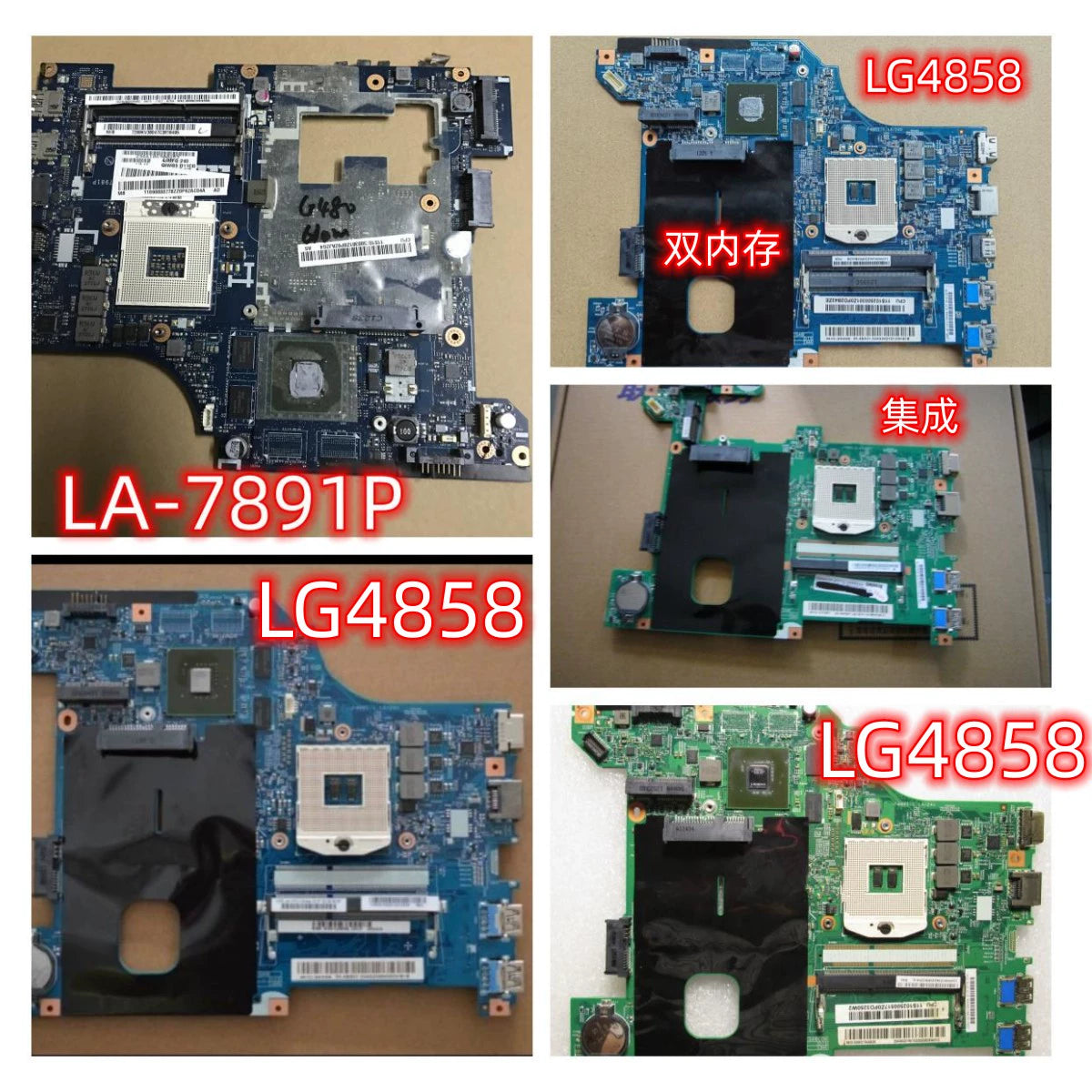 (Shipping fee not include)Lenovo Lenovo G580 G480 motherboard  LA-7981P LA-7988P LA-7982P motherboard LG4858