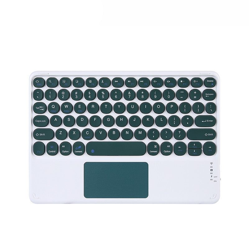 For iPad Tablet Keyboard 10 Inch Round Cap Color Touchpad Touch Bluetooth Keyboard Round Keycap Huawei Keyboard protective Accessories