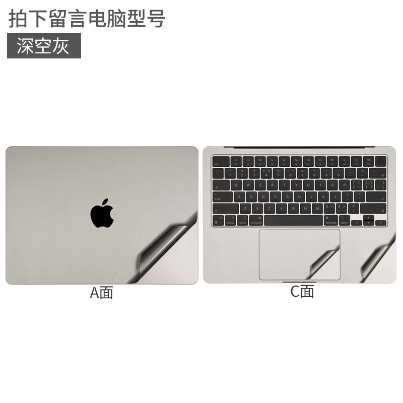 Apple MacBook Pro14/Air13/15 inch 16 inch M3 computer sticker 2023 body 15.3 transparent film A2941 silver gray midnight case protective film