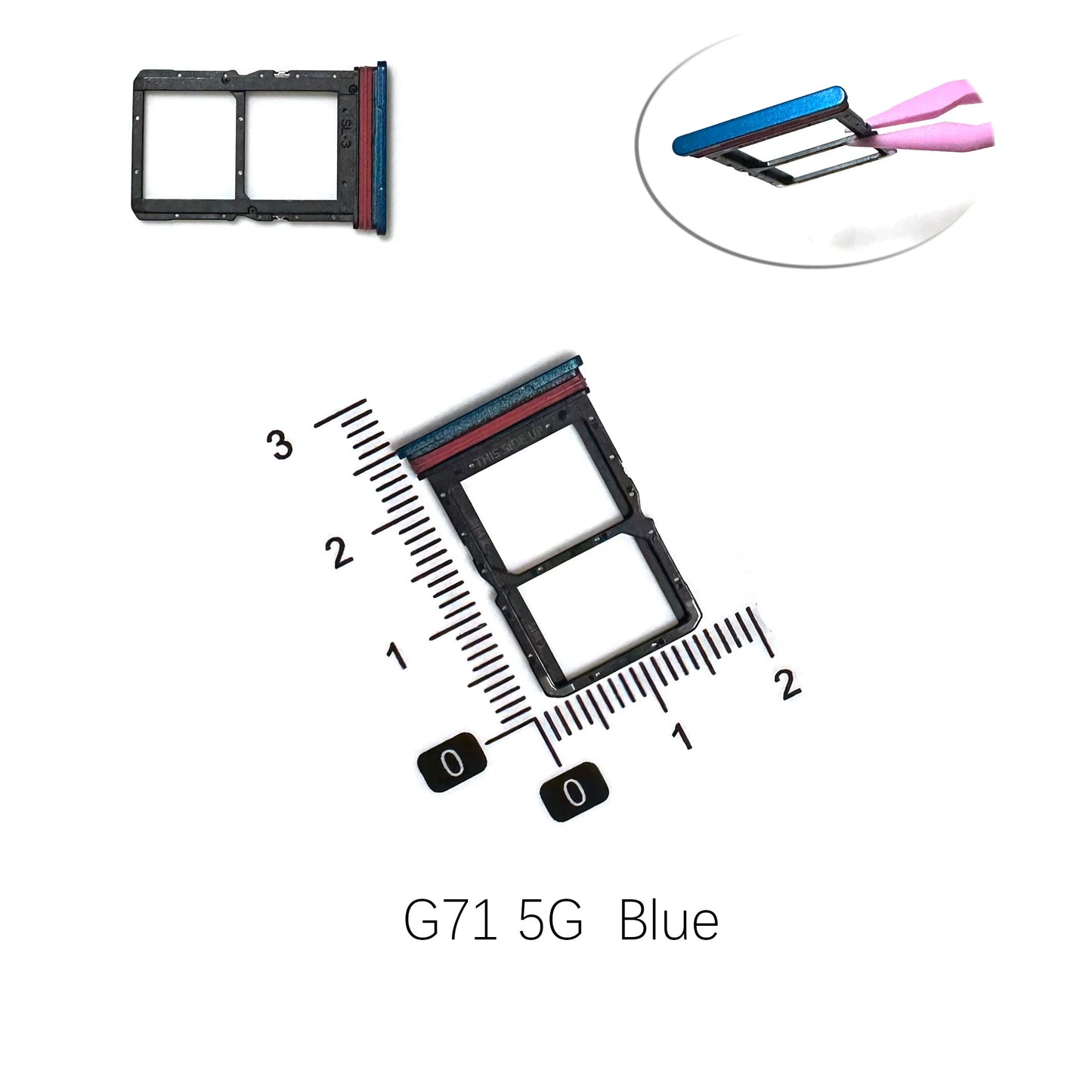 For Motorola Moto G60 G60S G71 G71S G73 G75 Sim card holder