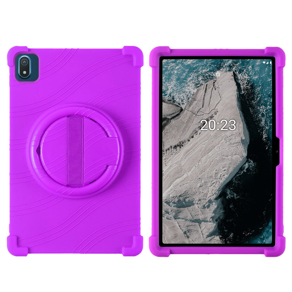 Applicable Nokia T20 protective case Tablet 10.4 inch T21 anti-drop all-inclusive rotating bracket Silicone protective case Protect cace