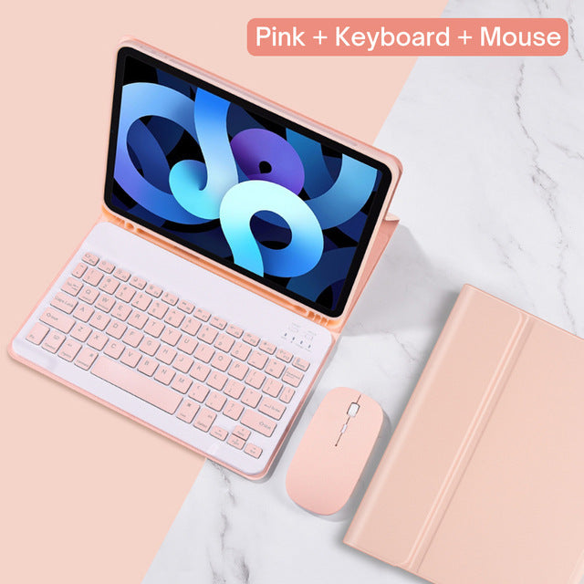 Applicable 2022ipad10 Keyboard Air Case Pro11 Bluetooth Mouse 9.7 Tablet 10.9 Leather Case iPad9 protective Accessories