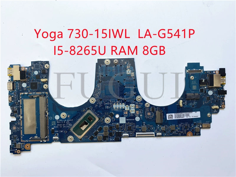 (Shipping fee not include)  motherboard system board Yoga 730-15IWL LA-G541P I5-8265U RAM 8GB