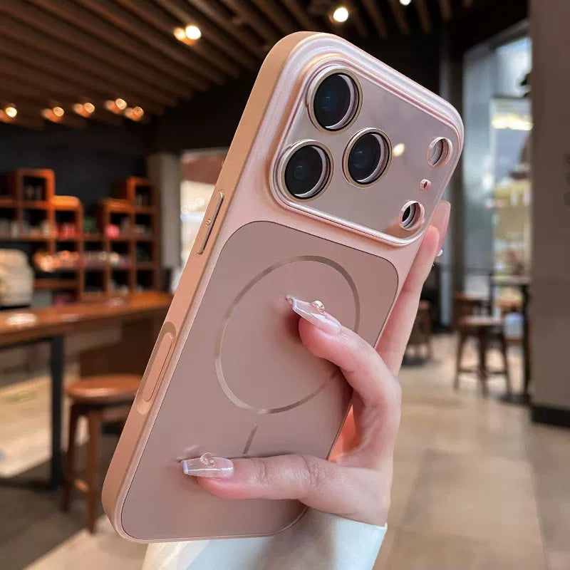 Streamer magnetic suction For iPhone 18promax mobile phone case New iPhone17 new color matte texture Strong magnetic adsorption 16pro with lens film All-inclusive 15 men's and women's cases Phone Accessories