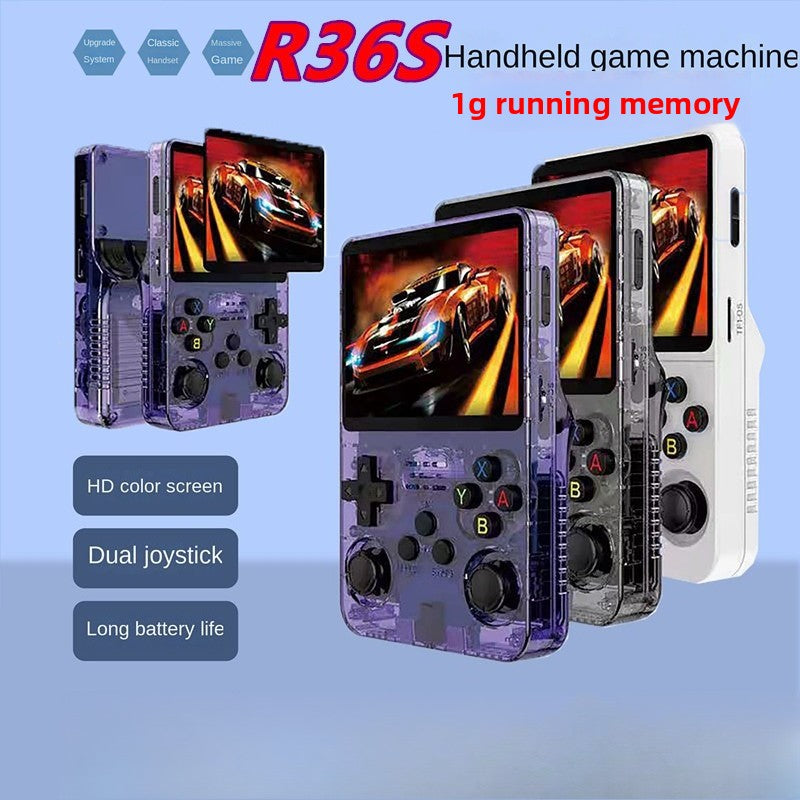 3.5" inch R36S Retro Handheld Game Console 1020mAh 64GB/128GB Portable Gaming Device with Built-in Games
