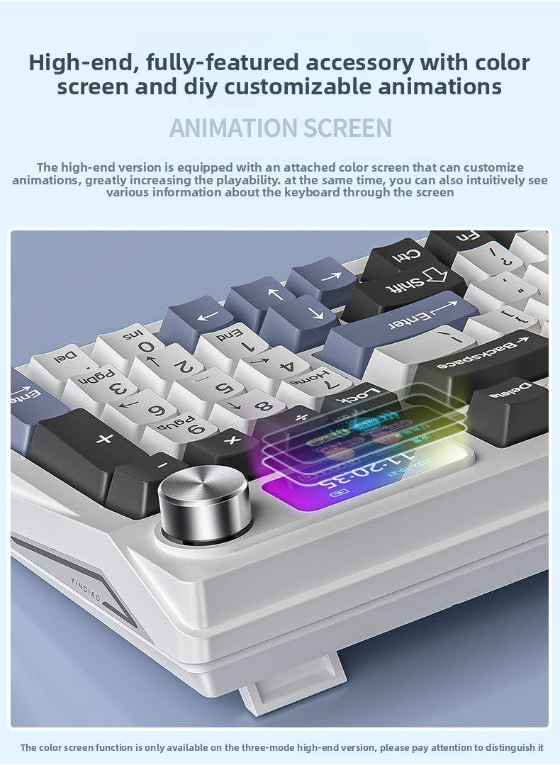 Y95 bluetooth three-mode mechanical keyboard customized wireless 98 with RGB wired gaming gasket computer peripherals