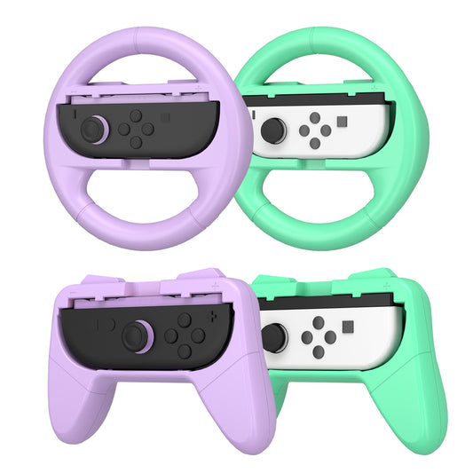 New Green Purple for Nintendo Switch 2 Handlebar Steering Wheel Tennis Racket game merchandise accessories
