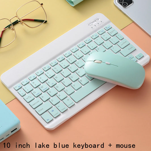 Manufacturer phablet Bluetooth keyboard mouse set Bluetooth keyboard for Apple iPad Samsung Xiaomi Huawei protective Accessories