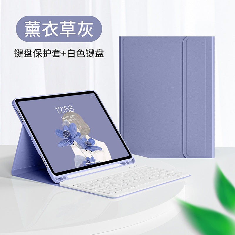 Applicable Apple ipad10 Bluetooth keyboard 10.2 protective case air5 pen slot Pro11 mini 6 leather case mouse case protective Accessories