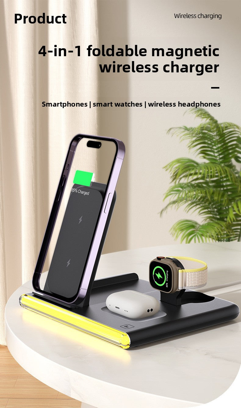 C27 3-in-1 wireless charging folding  Apple Samsung wireless charging