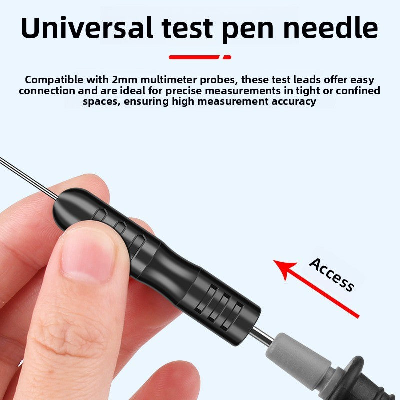 Multimeter probe pen extra tip steel needle thin needle adapter lengthened extension replacement needle can be broken thread Repair tools