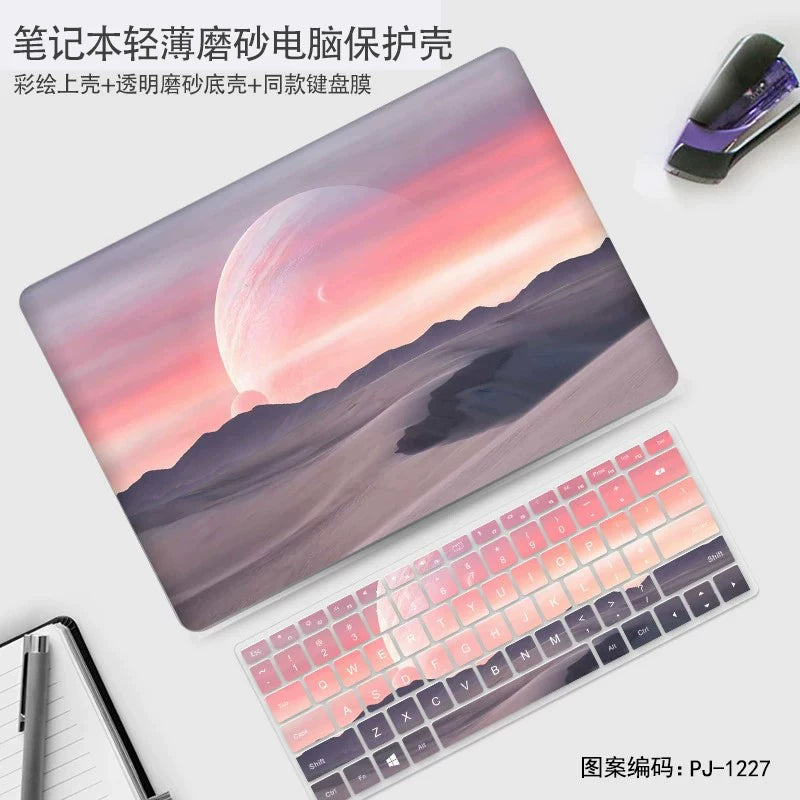 Oil painting wind protective case for Huawei 11 "12" 13 "14" 15 "16" matebook 14 MateBook XPro 16S 13S MateBook D14/SE Honor MagicBook X 15 16 protective case, notebook case film Laptop accessories