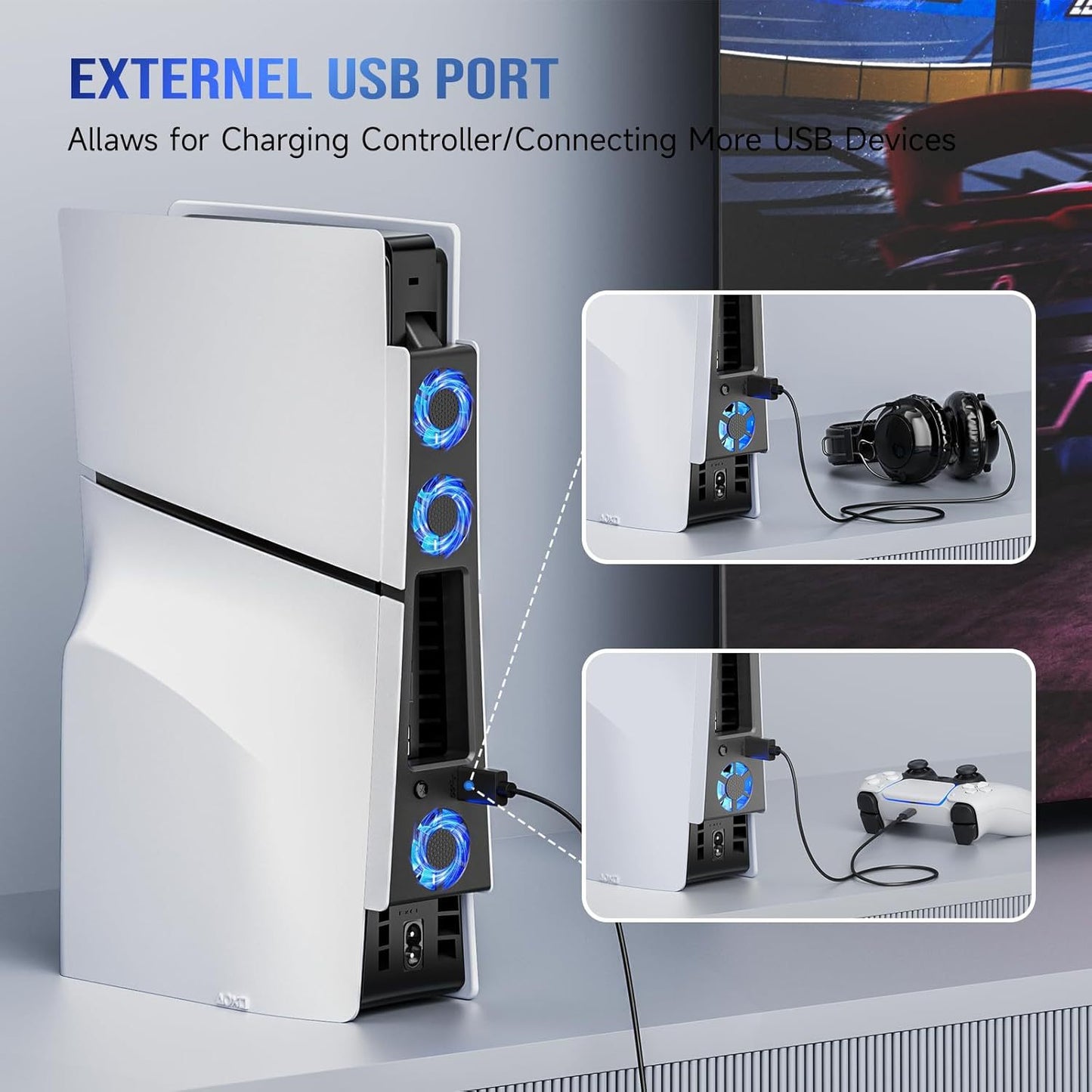 PS5 SLIM host rear fan PS5 thin machine radiator game console temperature control fan cooler