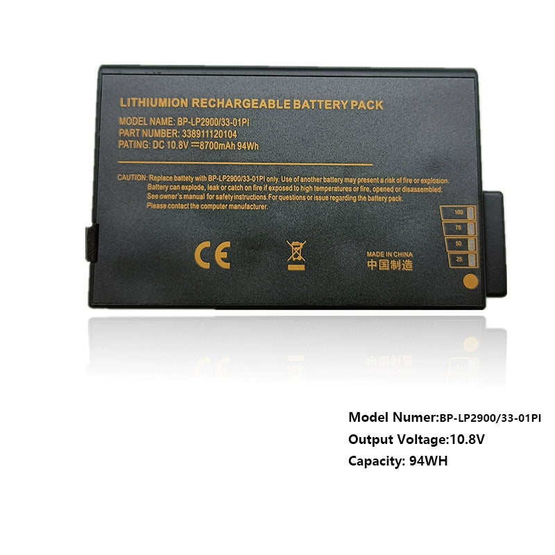 (Shipping fee not include)for神基Getac X500 V100 V1010 V200 BP-LP2900/33-01PI repalcement battery