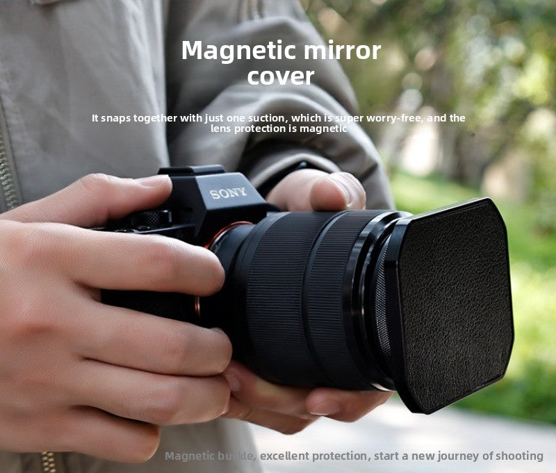 Square hood for Sigma 18-50/56 f1.4 Fuji 15-45/16 -50 lens 52/55/62 mm digital camera accessories