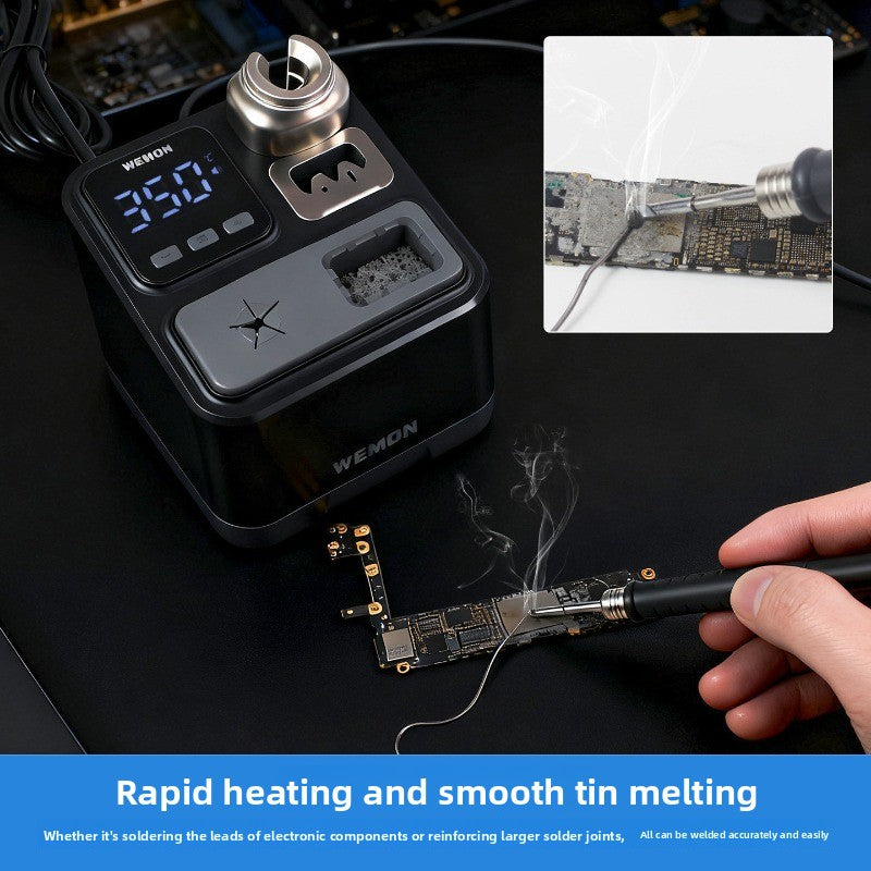 C210 welding table, mobile phone repair tools heat up 2 seconds automatic sleep electric soldering iron handle  high-power welding Soldering Iron Tip Reviving Paste repair tools