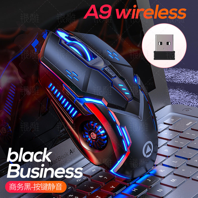 Silver Condor A9 Luminous Mute Game Wireless Mouse Girls Pink Laptop Accessories Private Mold Wholesale