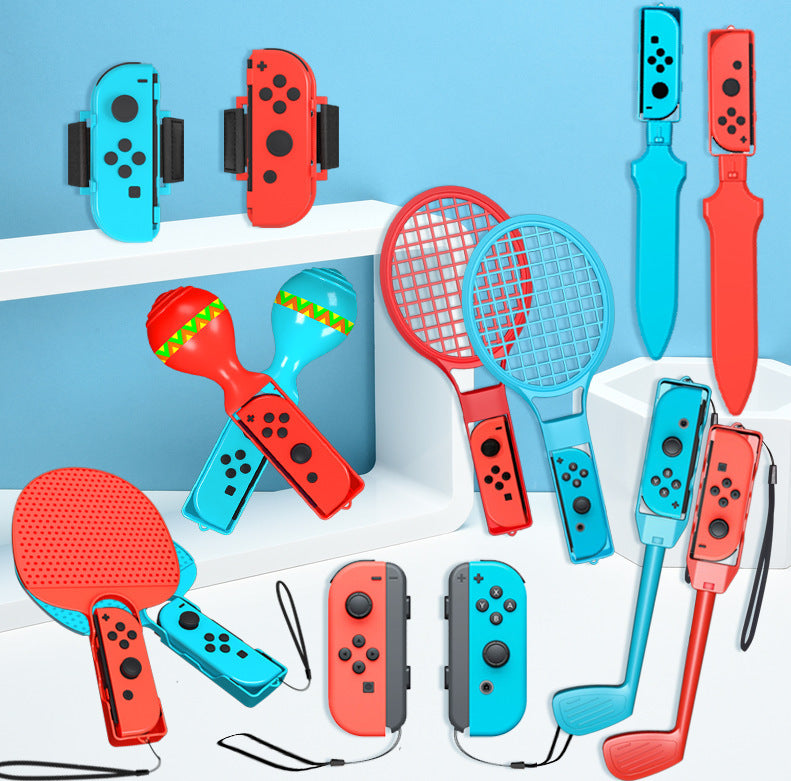Switch Sports10 in 1 Somatosensory Sports NS Tennis Racket Golf Fitness Ring Lightsaber Accessories Set