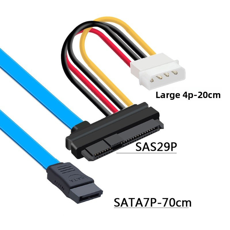 SFF-8482 SAS to SATA  SAS to SATA - 90 degrees SAS29P to SATA229 SAS29P to SATA7P 29P-SATA Hard disk adapter server data cable converter repair tools