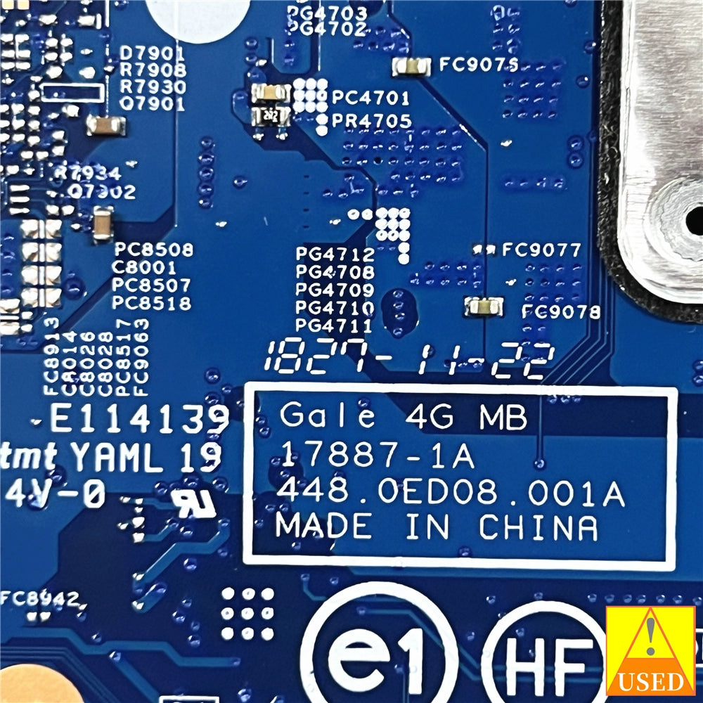 (Shipping fee not include) forHP   motherboard system board15-CN L19448-601 I7-8550U GM 17887-1A