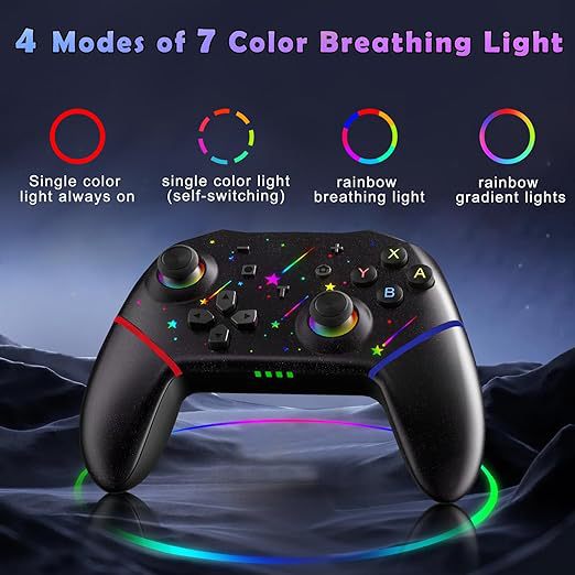 Switch glare RGB light effect gamepad supports iOS Android PCswitch computer controller
