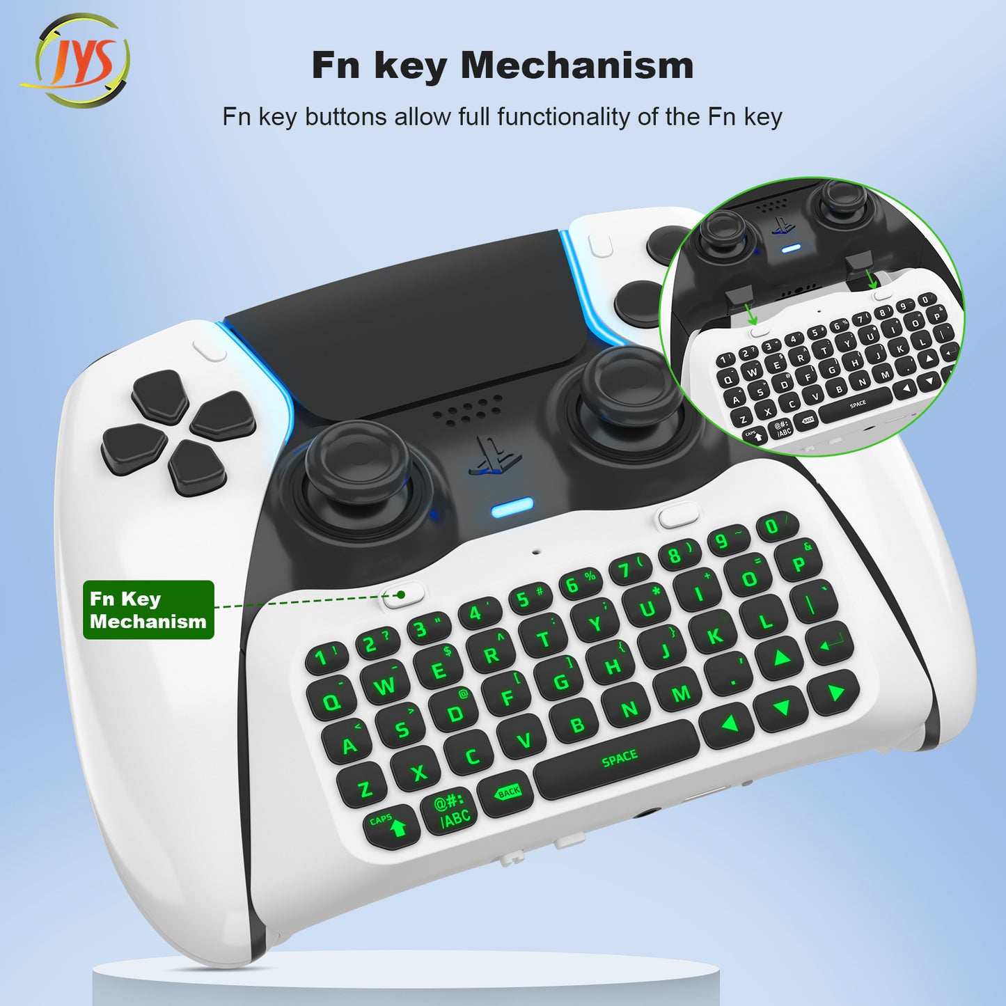 PS5 Elite handle wireless Bluetooth external keyboard, built-in speaker for voice chat input