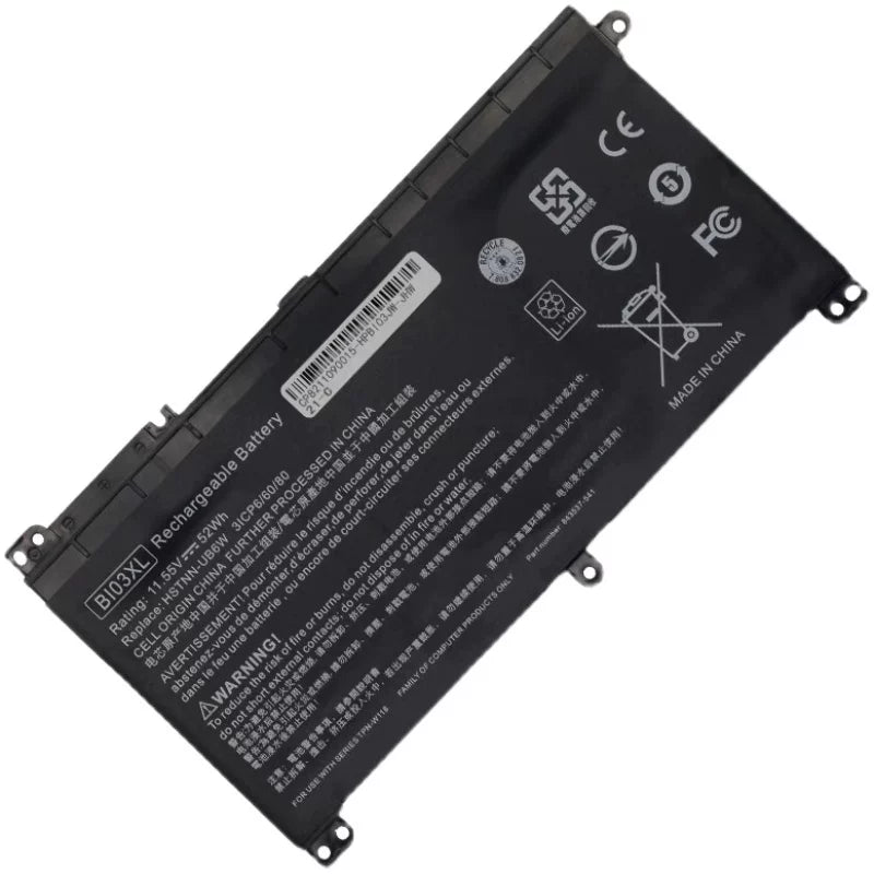 Battery For HP Pavilion X360 BI03XL HSTNN-UB6W TPN-W118 Laptop Battery