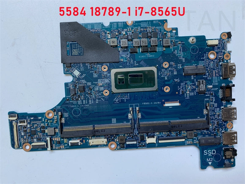 (Shipping fee not include)DELL/ Dell  motherboard  system board 5584 18789-1 CN-06DHRW I7-8565U