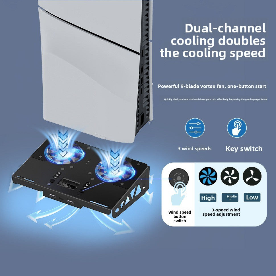 COOLING STAND for PS5 Slim PS5 Wall Mount Base PS5 Hand Charging, Base ps5 Slim Horizontal Stand