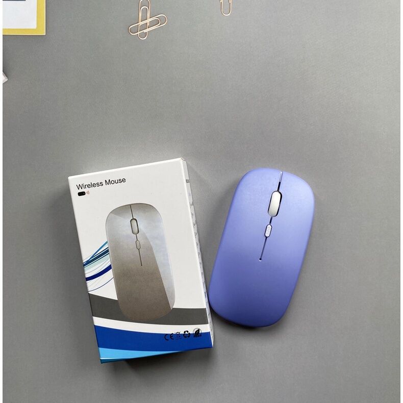 New Wireless Charging Mouse Mute Bluetooth Mouse Notebook Tablet Candy Color 2.4G Dual Mode USB Mouse protective Accessories