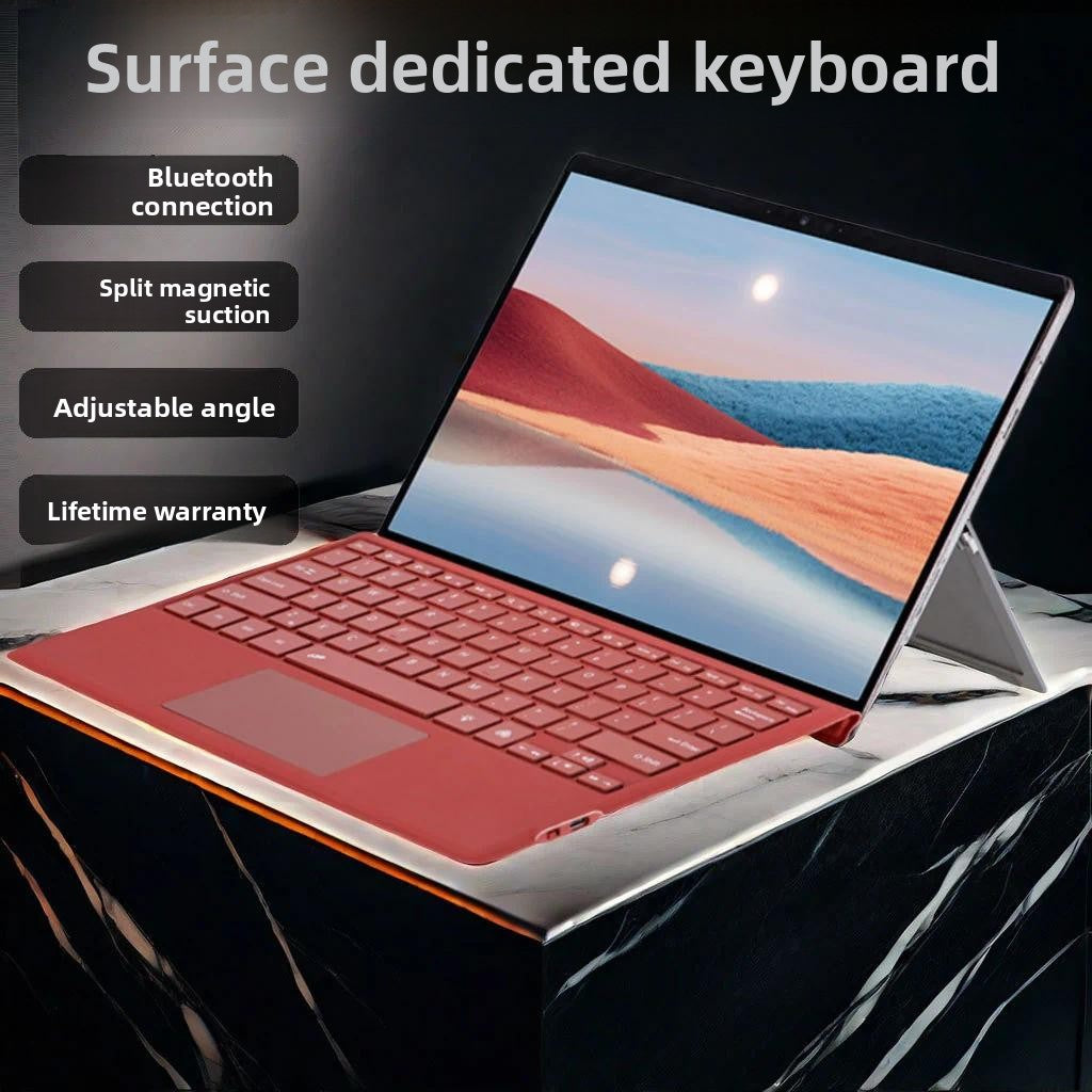 Suitable for surface pro3/4/5/6/7 +/8/9/10 Colorful backlight Microsoft magnetic wireless bluetooth keyboard protective Accessories