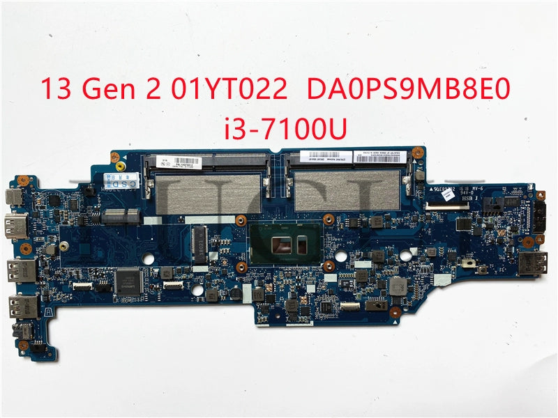 (Shipping fee not include) lenovo motherboard system board 13 Gen 2 01YT022 DA0PS9MB8E0 i3-7100U