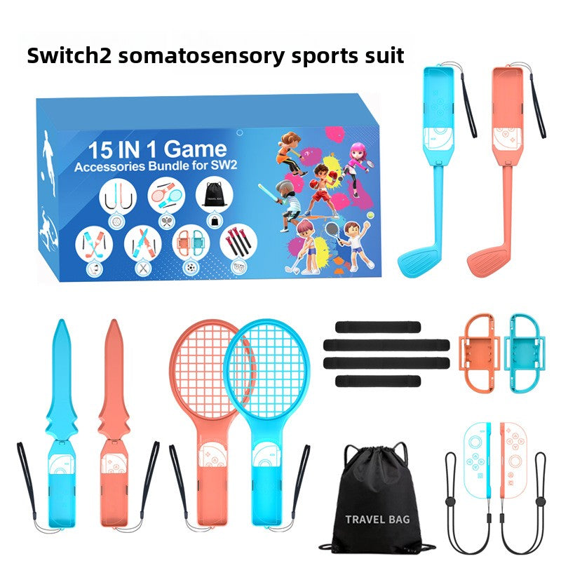 Switch 2 Generation Sports 15-in-1 Somatosensory Sports Set Interactive Game Golf/Fencing NS2 Accessories
