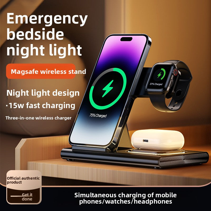 3-in-1 wireless charger 15W for iPhone16 fast charging AirPods Pro iWatch 1-10th generation