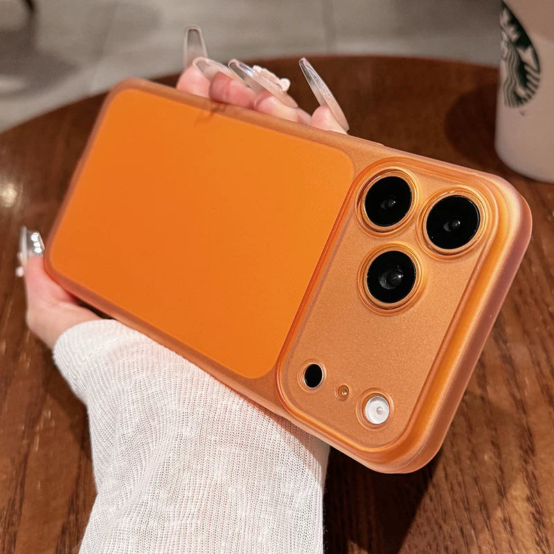 Soft mist matte iPhone 18promax mobile phone case New iPhone18 ultra-thin matte ice hard case 17pro fine hole lens protection 16 men's and women's ins wind case Phone Accessories