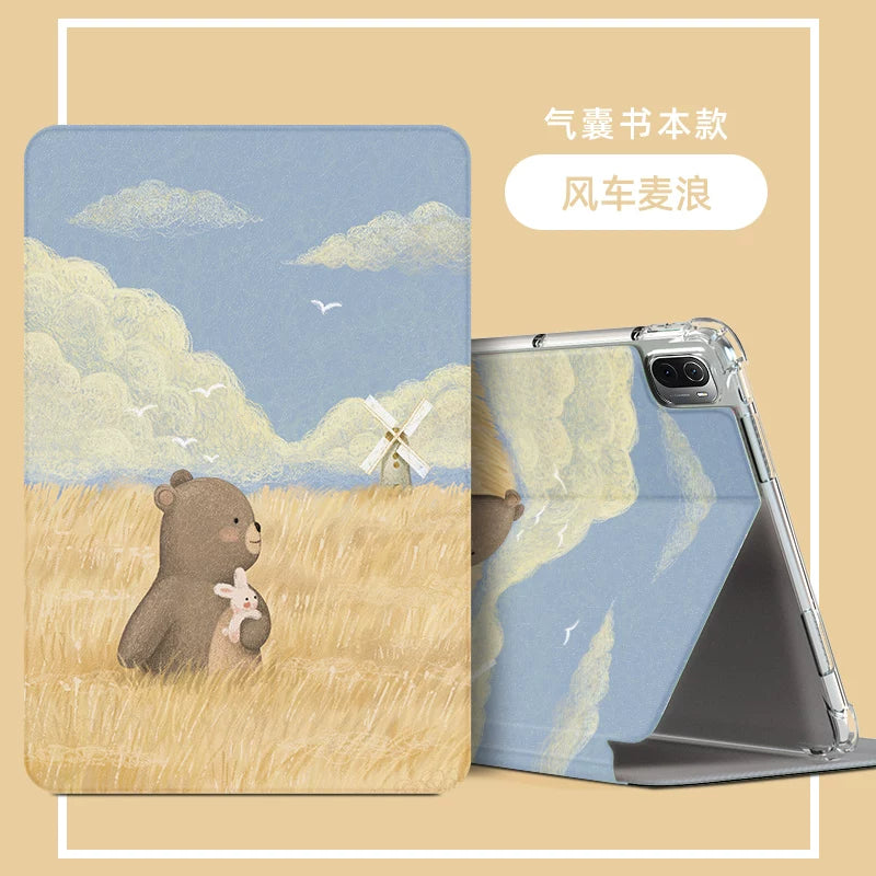 For Xiaomi tablet 7pro protective case redmipadse11 all-inclusive case 2024 new pad8/6pro silicone redmipadpro2 anti-drop pad5 computer 6spro Tablet Accessories