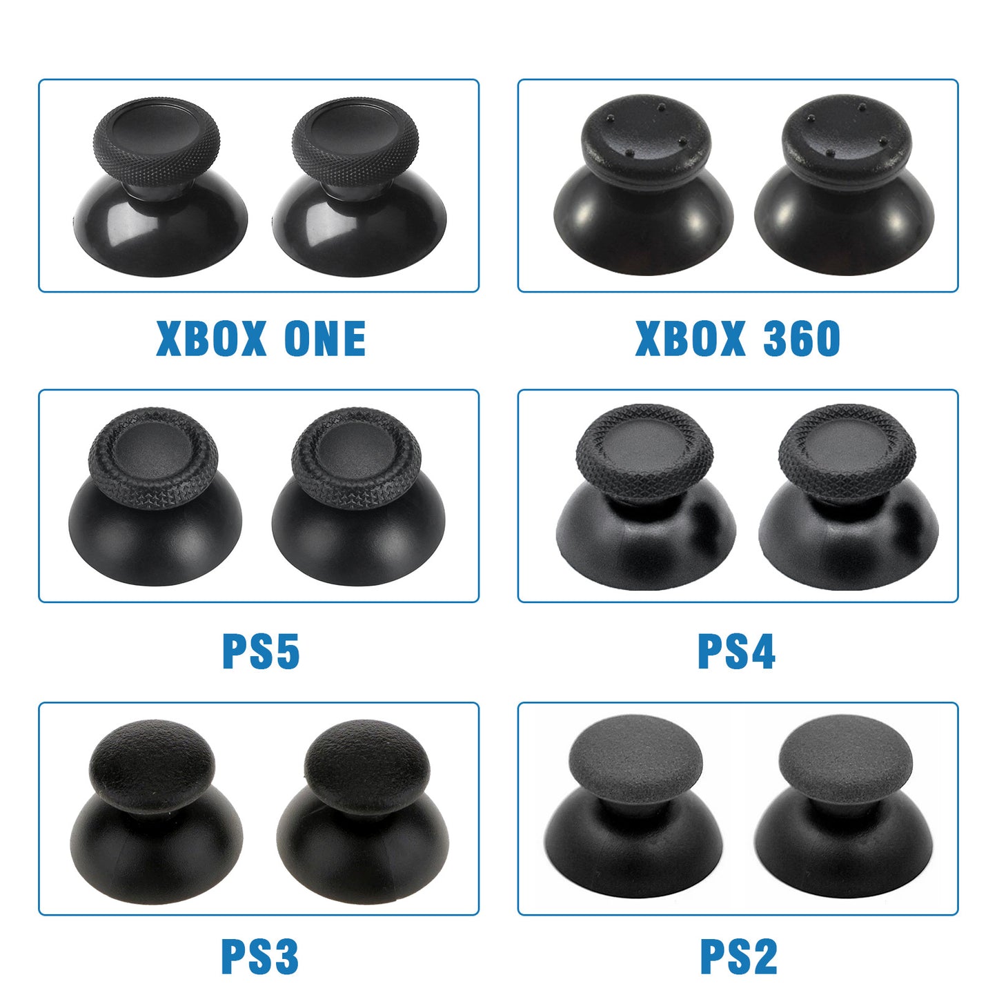PS5 Gamepad Mushroom Head PS4 Handle Mushroom Cap for XBOXONE Handle 3D Cap Handle Repair Parts