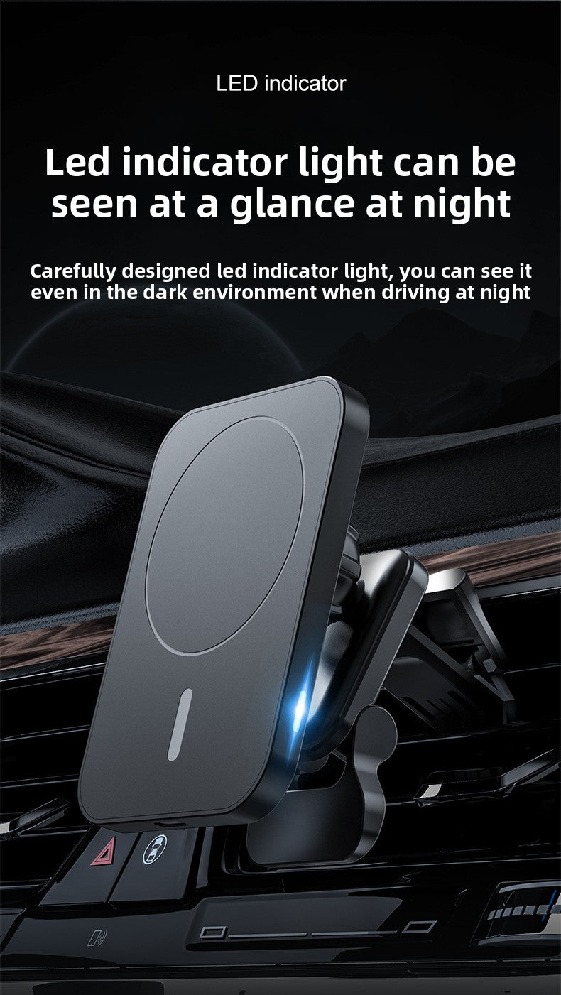 Car magnetic wireless charger 15W magsafe fast charging  for Apple iPhone14 mobile phone charger