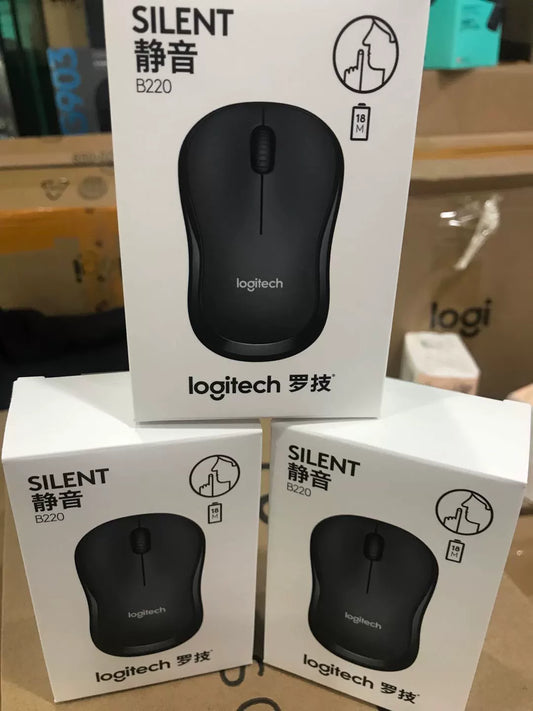 Boxed genuine, Logitech wireless B220 silent mouse B330 laptop desktop computer enterprise office