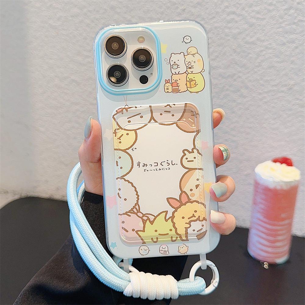 Accessories ins Japanese cute corner creature for iphone15promax Apple 14 mobile phone case 11 new 15pro