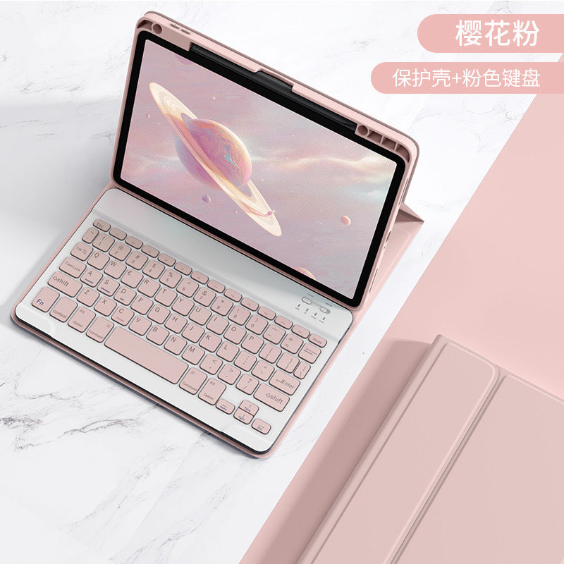 Applicable to Xiaomi tablet 6 Bluetooth keyboard cover Xiaomi 5 protective cover 11 inch round hat touch Bluetooth keyboard and mouse set protective Accessories