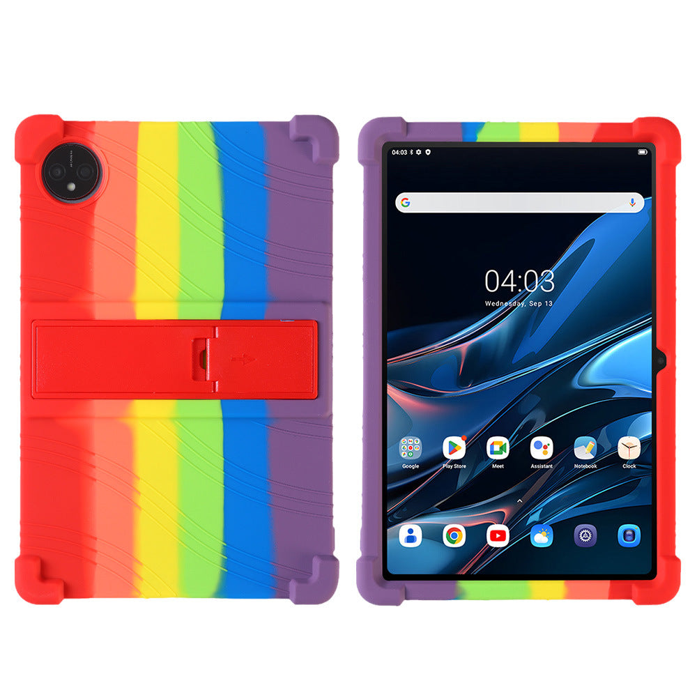 Applicable Blackview Tab 10WIFI Tablet Case 10.1 Inch Anti-drop Silicone Belt Bracket Protecting Case Protecting case