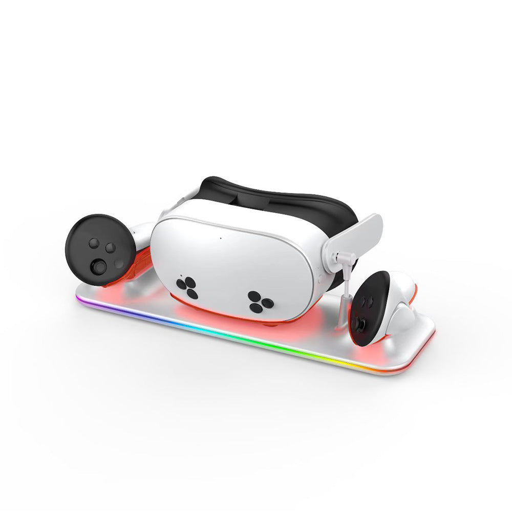 Meta Quest 3S Wireless Magnetic Fast Charging Base Cool RGB Meta 3S Fast Charger with Battery