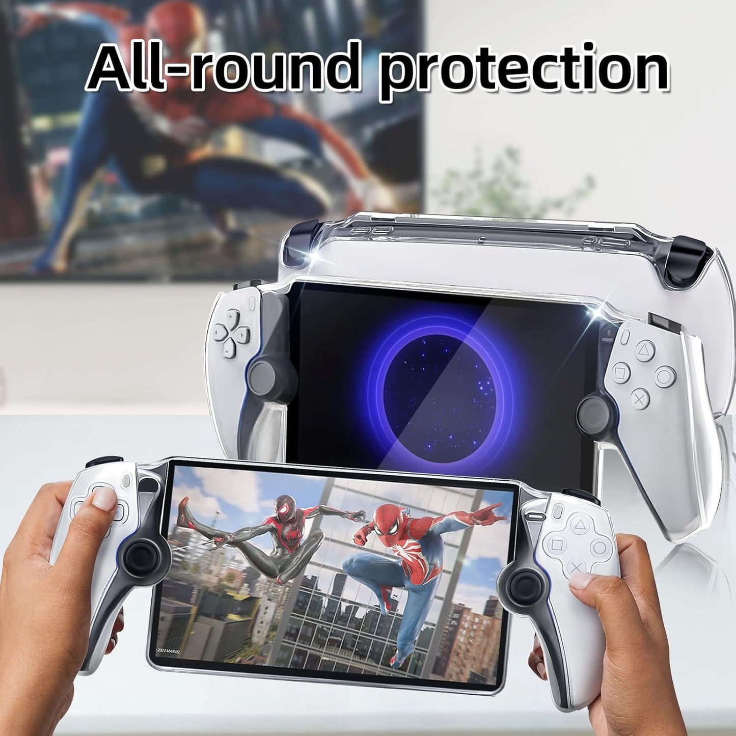 For PlayStation Portal Remote Play Crystal Case PS5 Streaming Handheld PC Case